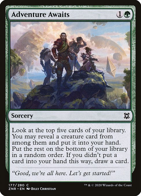 Zendikar Rising - 177 - Adventure Awaits - Common - G - Non-foil