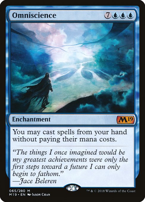 Core Set 2019 - 65 - Omniscience - Mythic - U - Non-foil