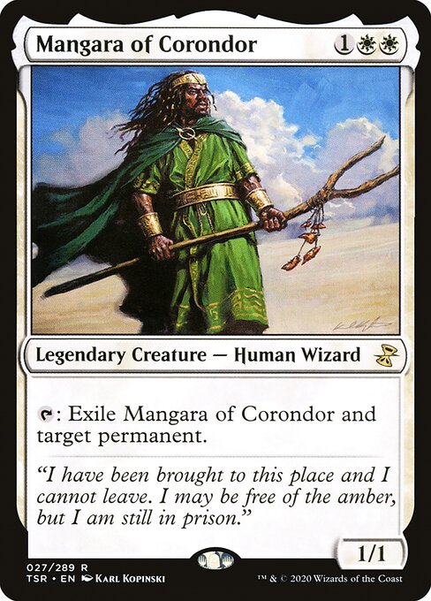 Time Spiral Remastered - 27 - Mangara of Corondor - Rare - W - Non-foil