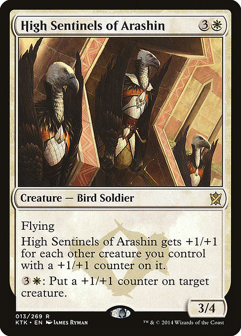 Khans of Tarkir - 13 - High Sentinels of Arashin - Rare - W - Non-foil