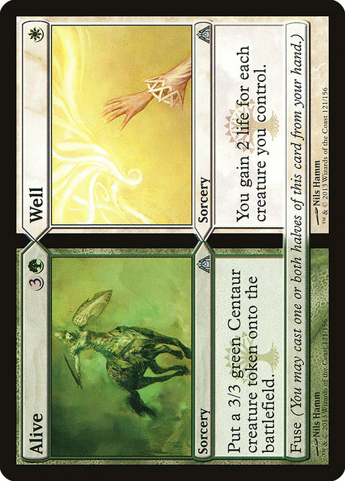 Dragon's Maze - 121 - Alive // Well - Uncommon - WG - Non-foil