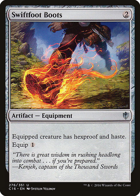 Commander 2016 - 276 - Swiftfoot Boots - Uncommon - C - Non-foil