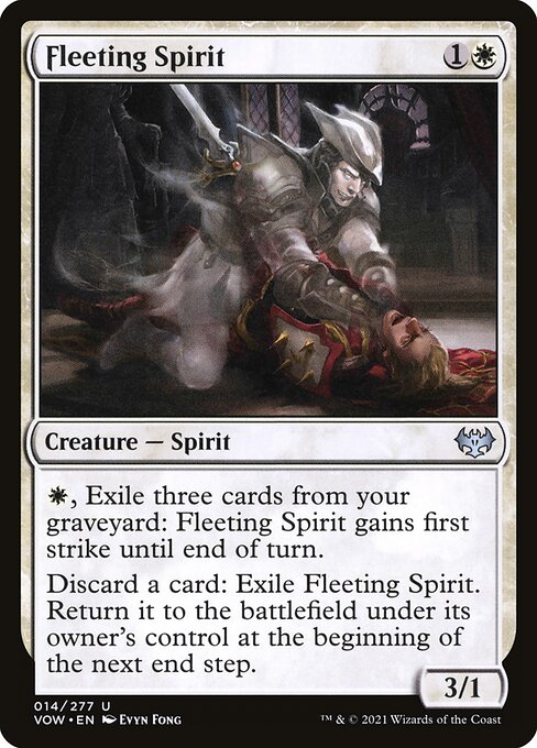 Innistrad: Crimson Vow - 14 - Fleeting Spirit - Uncommon - W - Non-foil