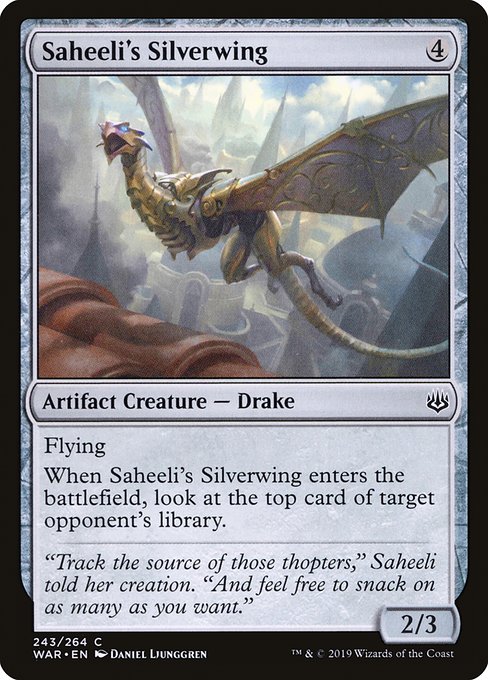 War of the Spark - 243 - Saheeli's Silverwing - Common - C - Non-foil