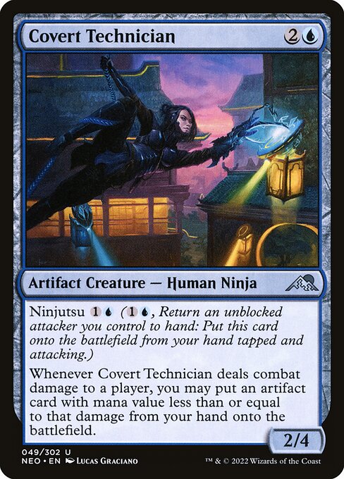 Kamigawa: Neon Dynasty - 49 - Covert Technician - Uncommon - U - Non-foil
