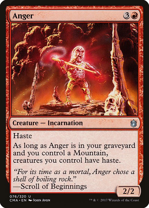 Commander Anthology - 76 - Anger - Uncommon - R - Non-foil