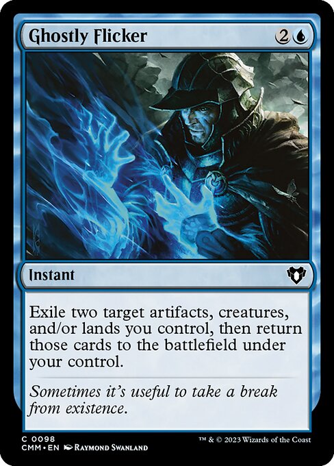 Commander Masters - 98 - Ghostly Flicker - Common - U - Non-foil