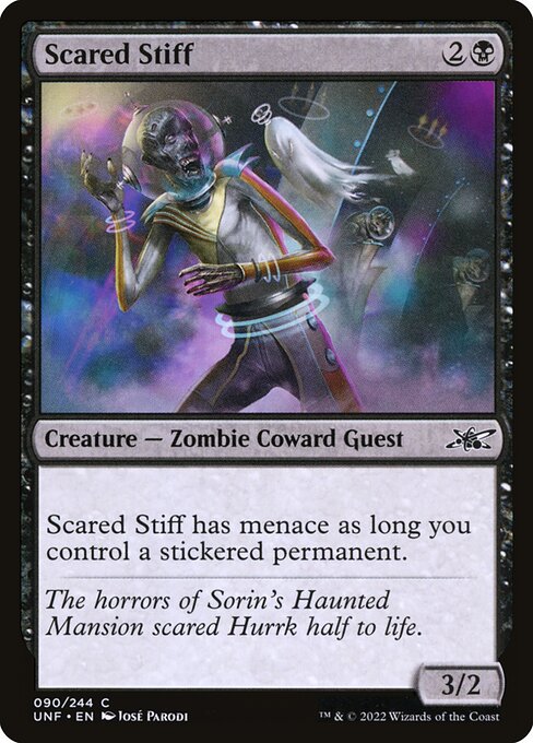 Unfinity - 90 - Scared Stiff - Common - B - Foil