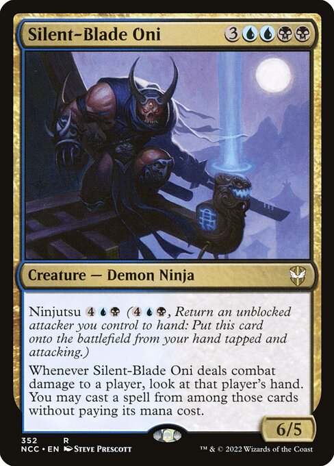 New Capenna Commander - 352 - Silent-Blade Oni - Rare - UB - Non-foil