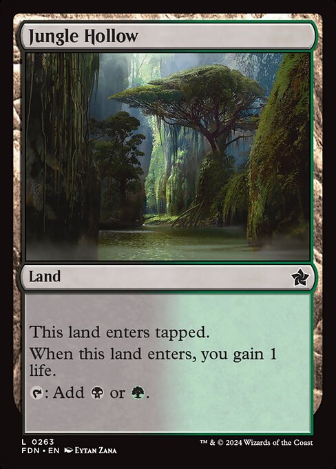 Foundations - 263 - Jungle Hollow - Common - C - Foil