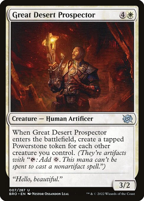 The Brothers' War - 7 - Great Desert Prospector - Uncommon - W - Non-foil