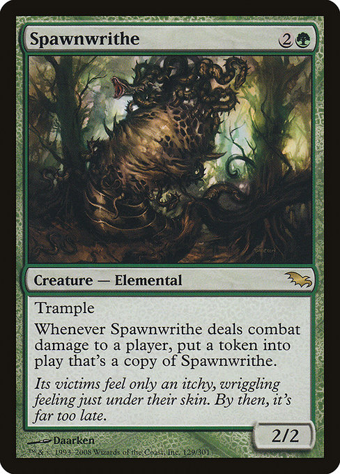 Shadowmoor - 129 - Spawnwrithe - Rare - G - Non-foil