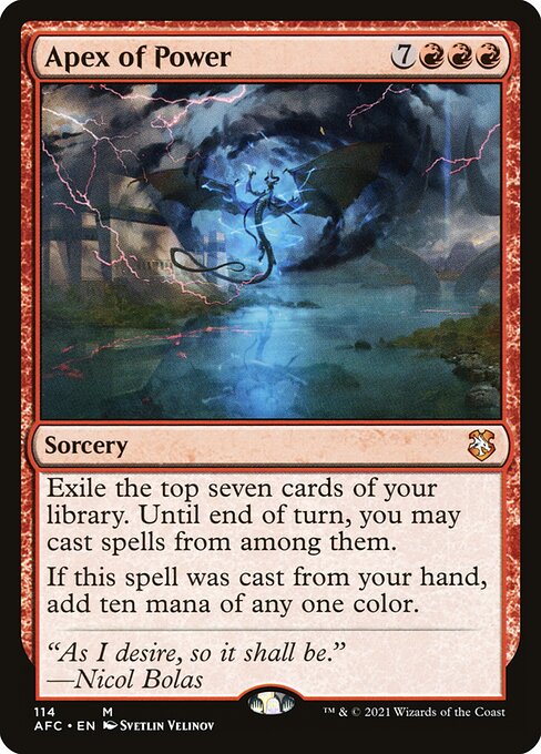 Forgotten Realms Commander - 114 - Apex of Power - Mythic - R - Non-foil