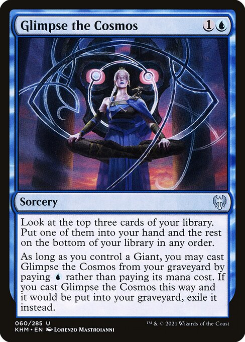 Kaldheim - 60 - Glimpse the Cosmos - Uncommon - U - Non-foil