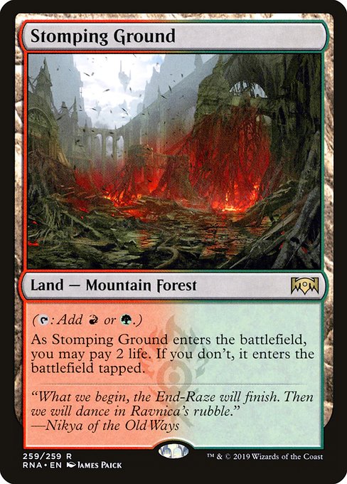 Ravnica Allegiance - 259 - Stomping Ground - Rare - C - Non-foil