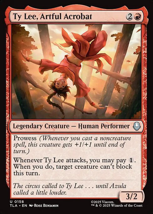 Avatar: The Last Airbender - 158 - Ty Lee, Artful Acrobat - Uncommon - R - Non-foil