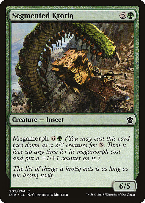 Dragons of Tarkir - 202 - Segmented Krotiq - Common - G - Non-foil