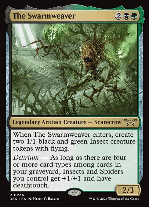 Duskmourn: House of Horror - 236 - The Swarmweaver - Rare - BG - Foil