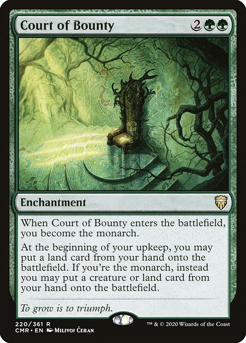 Commander Legends - 220 - Court of Bounty - Rare - G - Foil