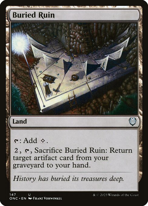 Phyrexia: All Will Be One Commander - 147 - Buried Ruin - Uncommon - C - Non-foil