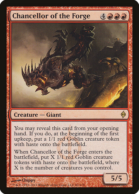 New Phyrexia - 81 - Chancellor of the Forge - Rare - R - Non-foil