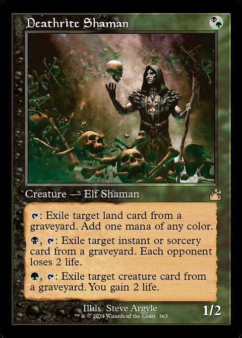 Ravnica Remastered - 363 - Deathrite Shaman - Rare - BG - Foil
