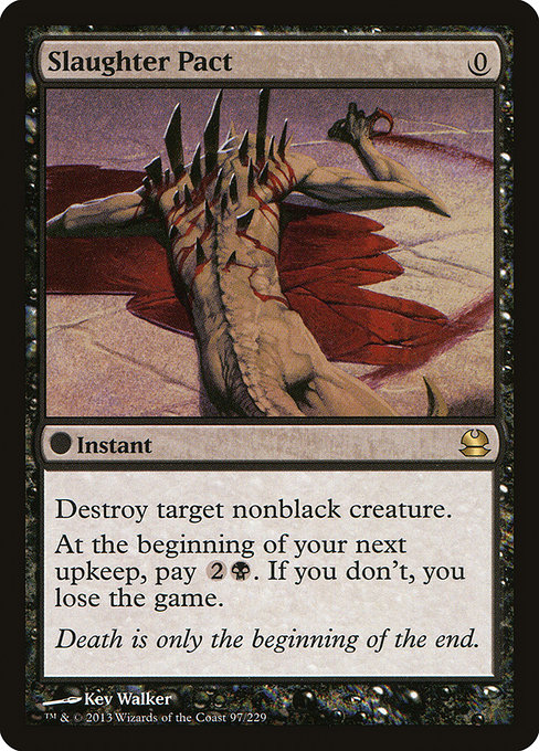 Modern Masters - 97 - Slaughter Pact - Rare - B - Non-foil