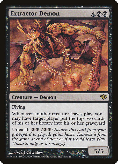 Conflux - 44 - Extractor Demon - Rare - B - Non-foil