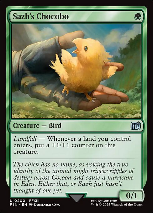 Final Fantasy - 200 - Sazh's Chocobo - Uncommon - G - Foil