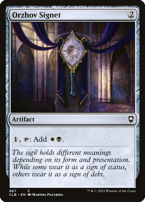 Commander Legends: Battle for Baldur's Gate - 867 - Orzhov Signet - Common - C - Non-foil