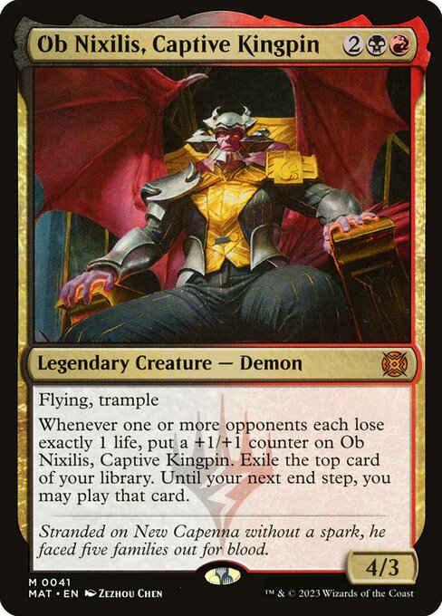 March of the Machine: The Aftermath - 41 - Ob Nixilis, Captive Kingpin - Mythic - BR - Non-foil