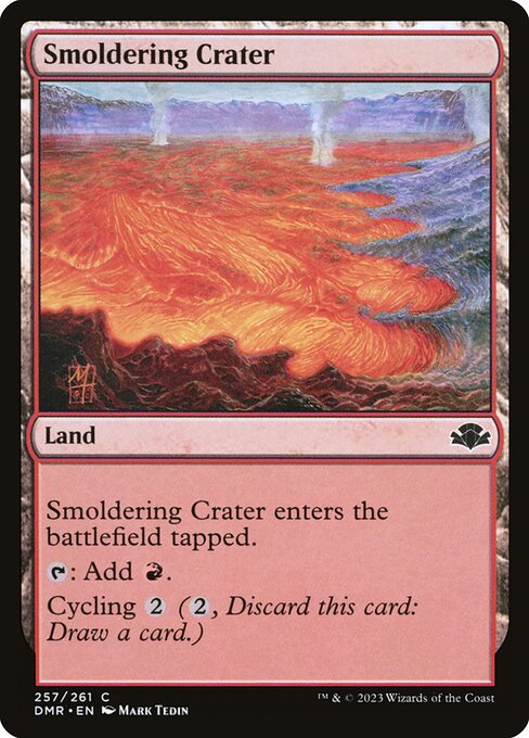 Dominaria Remastered - 257 - Smoldering Crater - Common - C - Non-foil