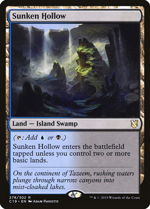 Commander 2019 - 278 - Sunken Hollow - Rare - C - Non-foil