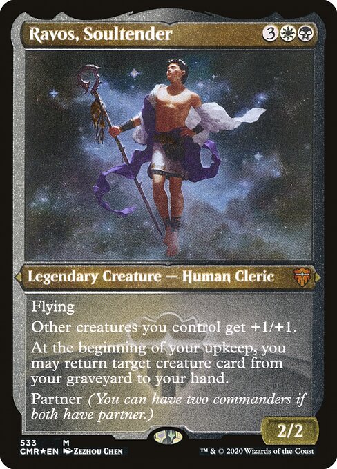 Commander Legends - 533 - Ravos, Soultender - Mythic - WB - Foil Etched