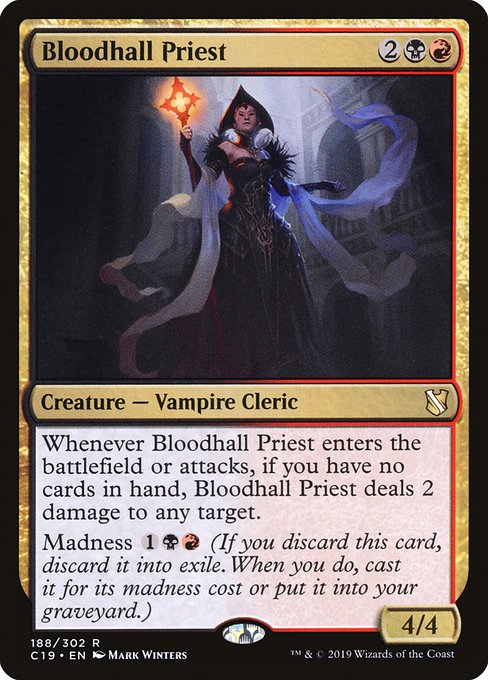 Commander 2019 - 188 - Bloodhall Priest - Rare - BR - Non-foil