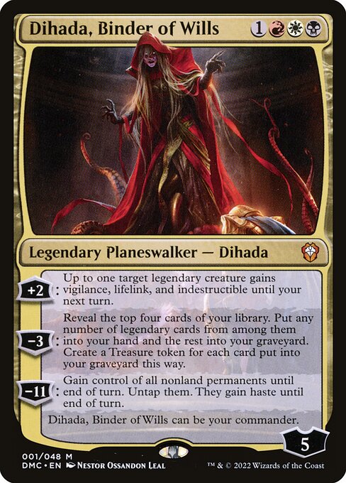 Dominaria United Commander - 1 - Dihada, Binder of Wills - Mythic - Multi - Foil