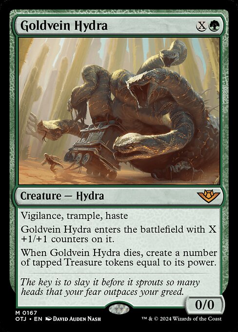 Outlaws of Thunder Junction - 167 - Goldvein Hydra - Mythic - G - Non-foil