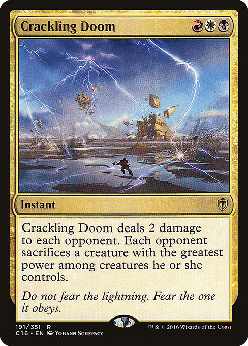 Commander 2016 - 191 - Crackling Doom - Rare - Multi - Non-foil