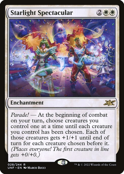 Unfinity - 28 - Starlight Spectacular - Rare - W - Foil