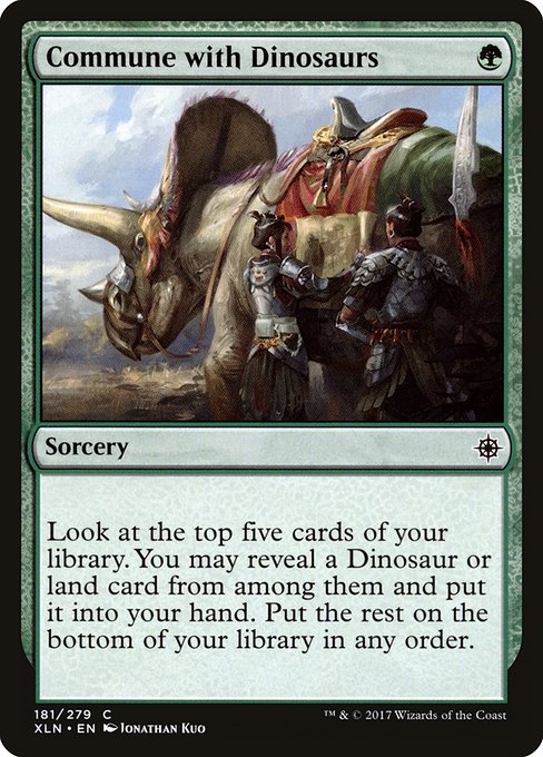 Ixalan - 181 - Commune with Dinosaurs - Common - G - Non-foil