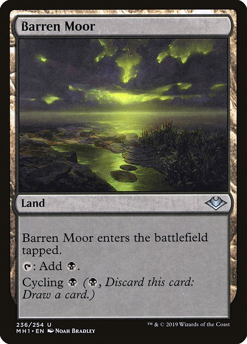 Modern Horizons - 236 - Barren Moor - Uncommon - C - Non-foil