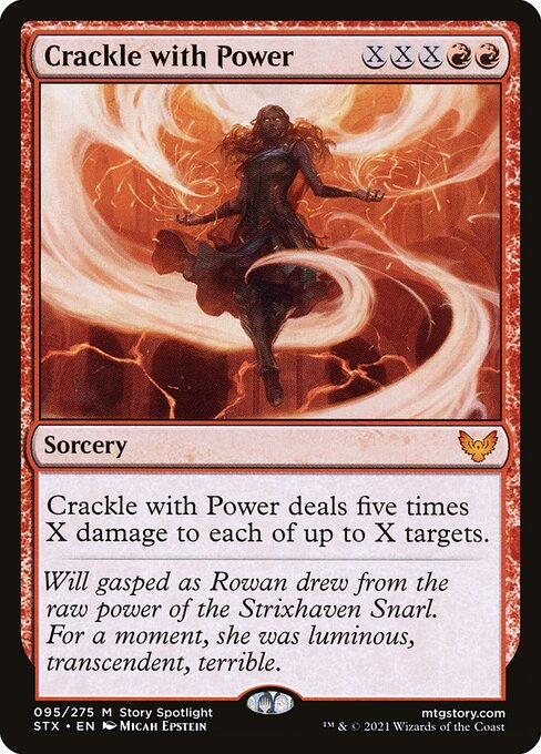 Strixhaven: School of Mages - 95 - Crackle with Power - Mythic - R - Foil