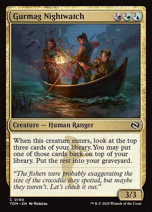 Tarkir: Dragonstorm - 190 - Gurmag Nightwatch - Common - Multi - Non-foil