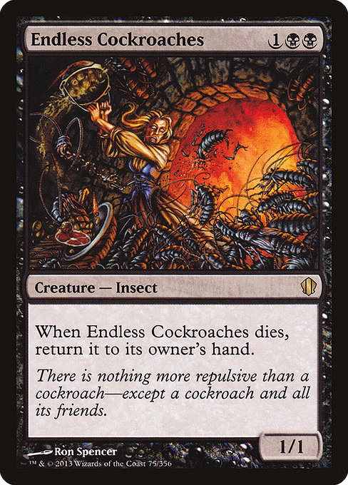 Commander 2013 - 75 - Endless Cockroaches - Rare - B - Non-foil