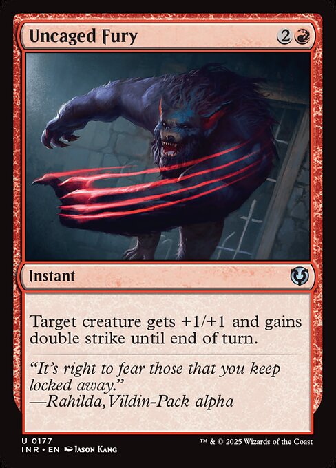 Innistrad Remastered - 177 - Uncaged Fury - Uncommon - R - Non-foil