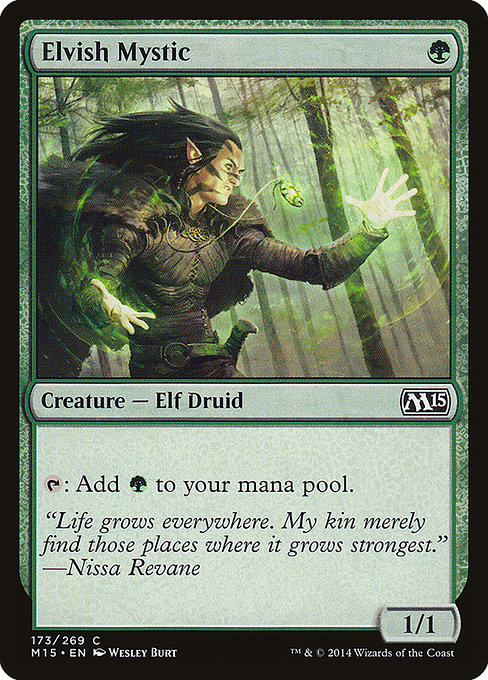 Magic 2015 - 173 - Elvish Mystic - Common - G - Non-foil