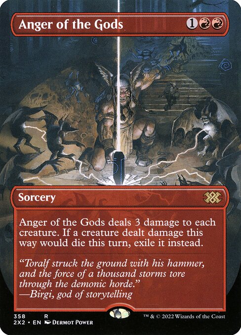 Double Masters 2022 - 358 - Anger of the Gods - Rare - R - Non-foil