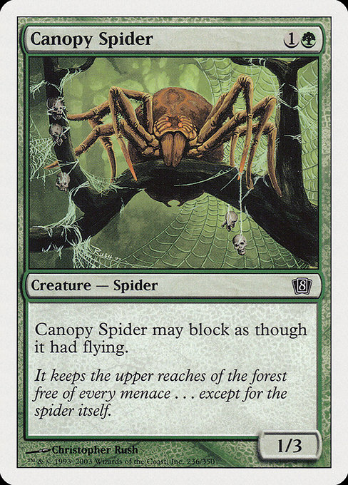 Eighth Edition - 236 - Canopy Spider - Common - G - Non-foil