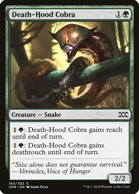 Double Masters - 163 - Death-Hood Cobra - Common - G - Non-foil
