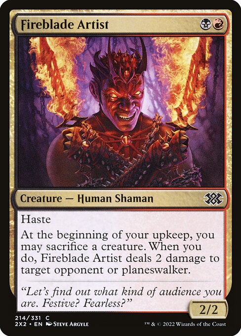 Double Masters 2022 - 214 - Fireblade Artist - Common - BR - Non-foil